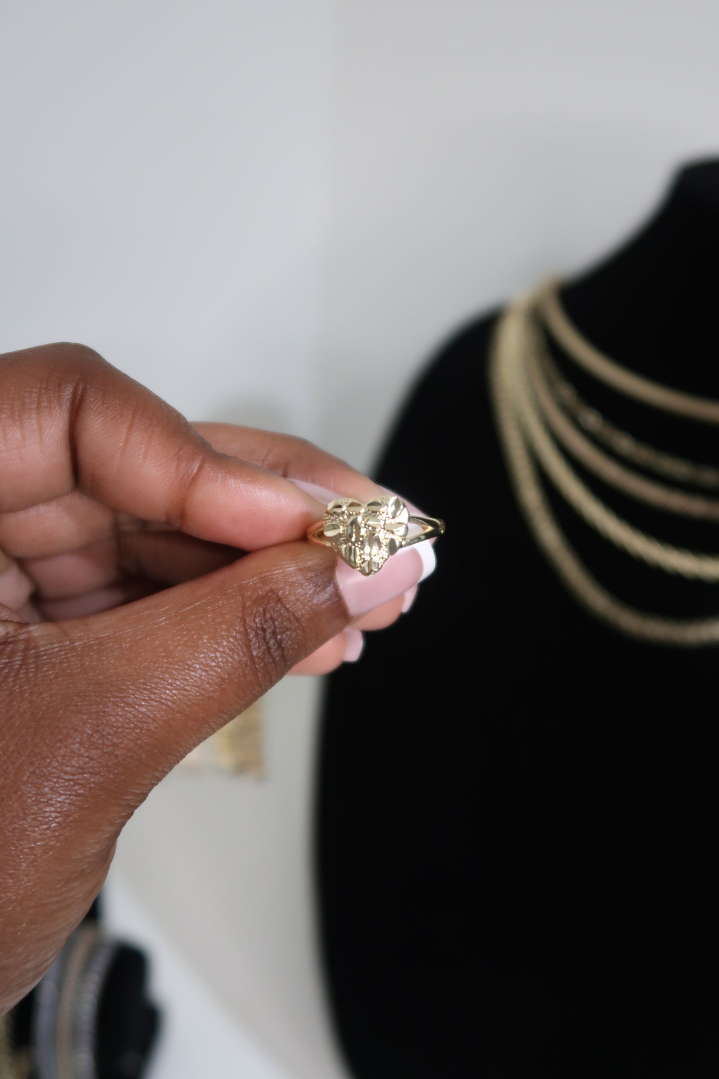 Heart Nugget Ring