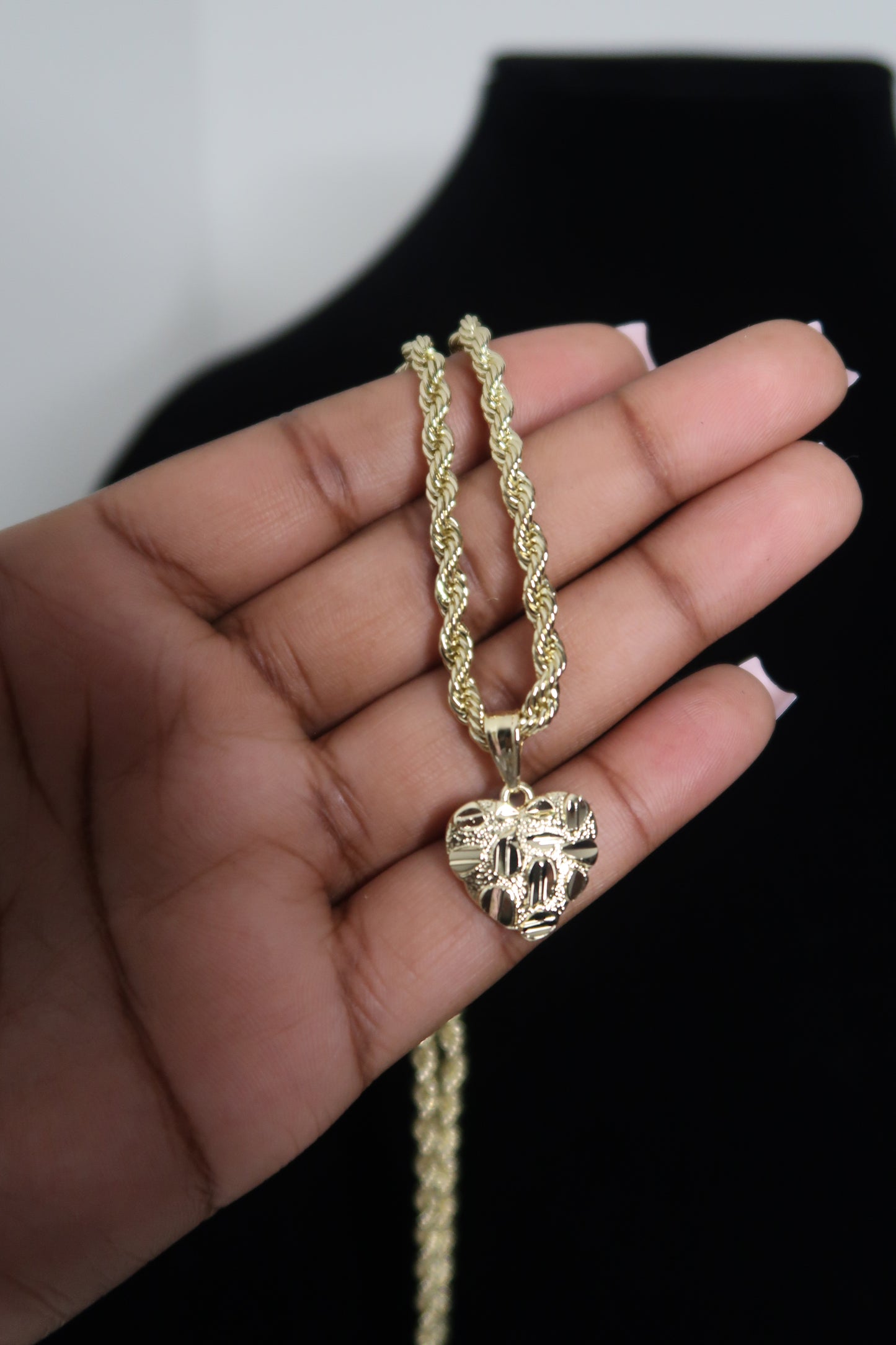 Nugget Heart Pendant