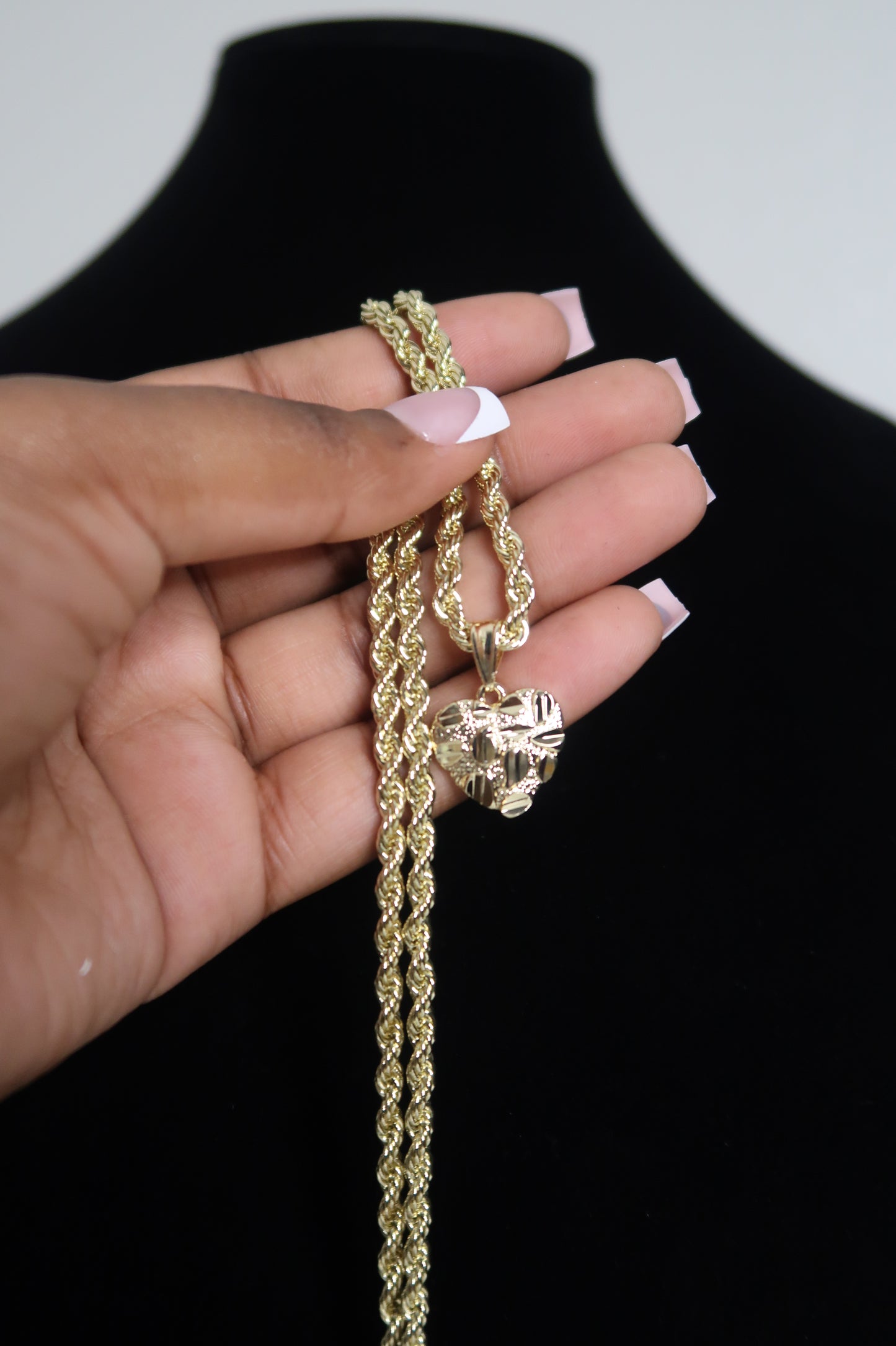 Nugget Heart Pendant