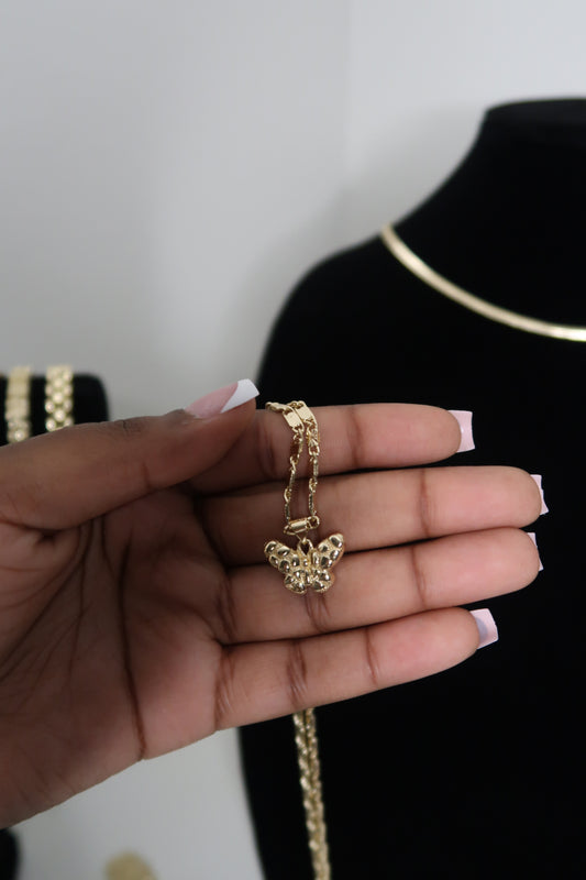 Butterfly Nugget Pendant